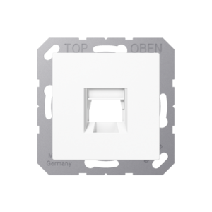 JUNG AS WHITE 1XRJ45 CAT6 DATA OUTLET
