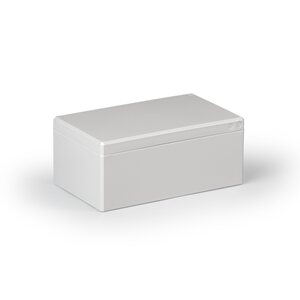 ENSTO CUBO D 120 X 200 X 86 MM, PC, ENCLOSURE, PLAIN SIDES, GREY COVER
