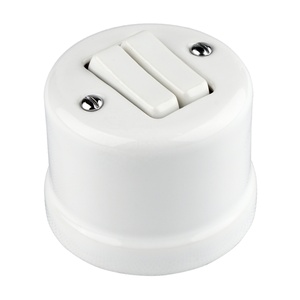 FND SUPERFICIE DOPPIO DEVIATORE PORCELLANA BIANCA