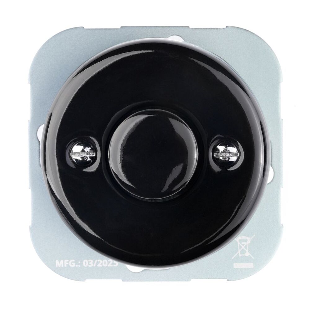 FND LED DIMMER 3-250W PORCELLANA NERA